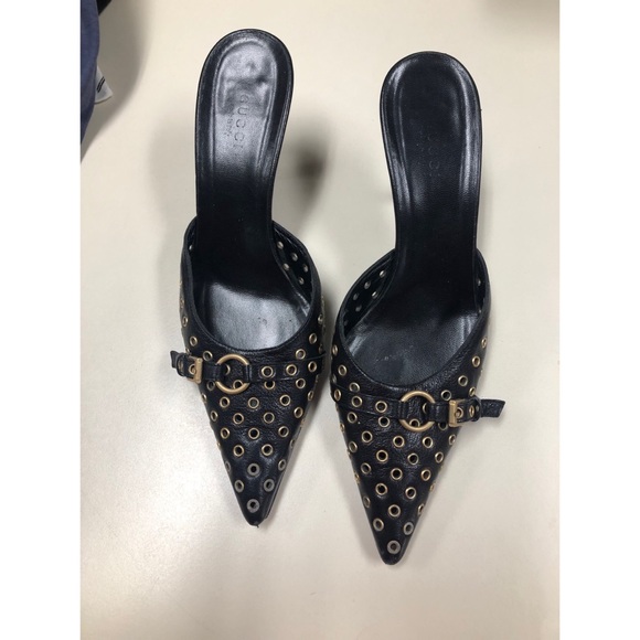 Gucci Shoes - Gucci Grommet Mule Heel